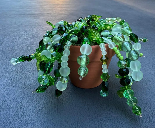 Custom beaded plant